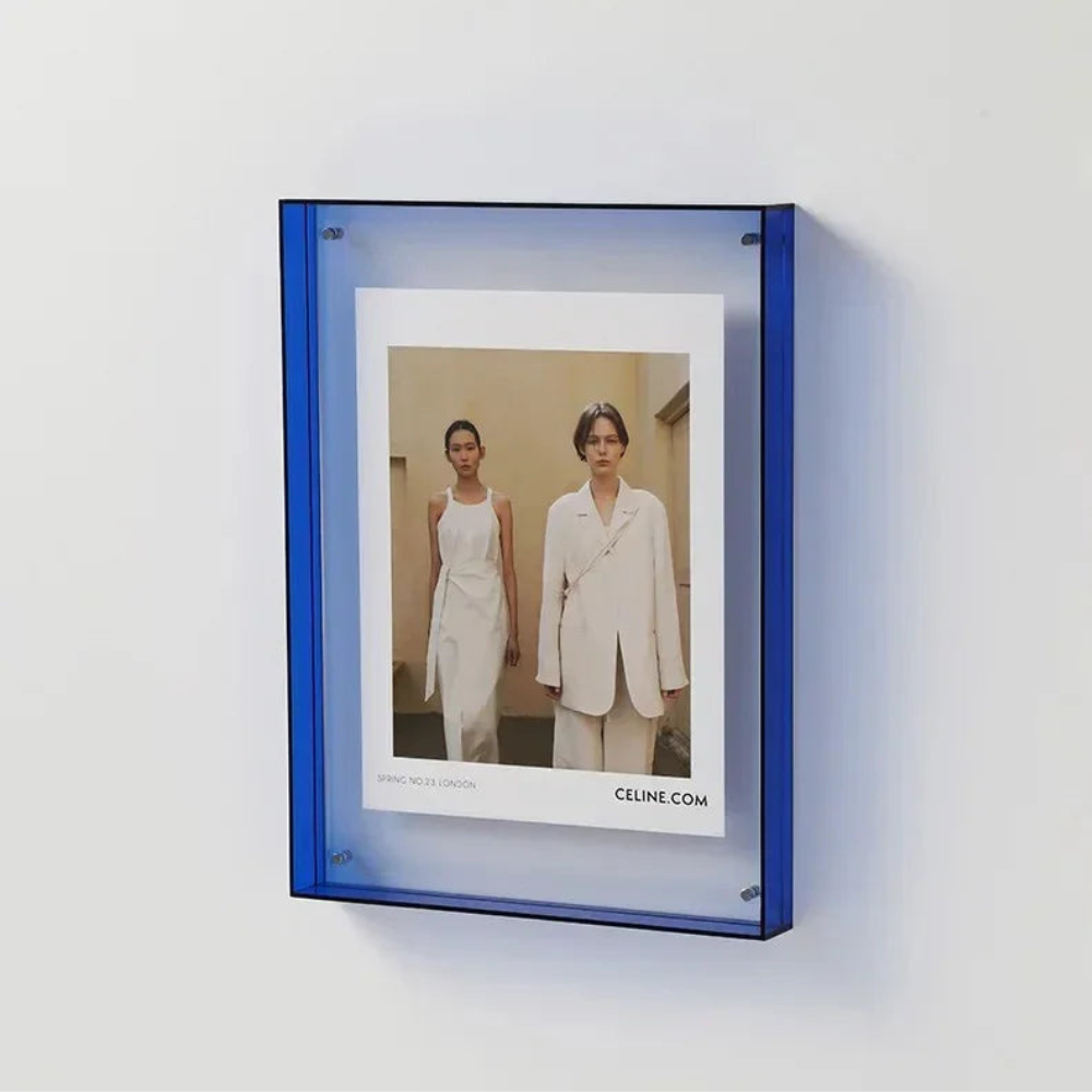 Colored Picture Frame Collection, Double Sided Acrylic Photo Frame