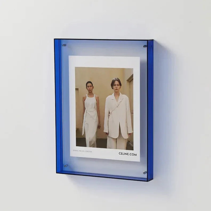 Colored Picture Frame Collection, Double Sided Acrylic Photo Frame