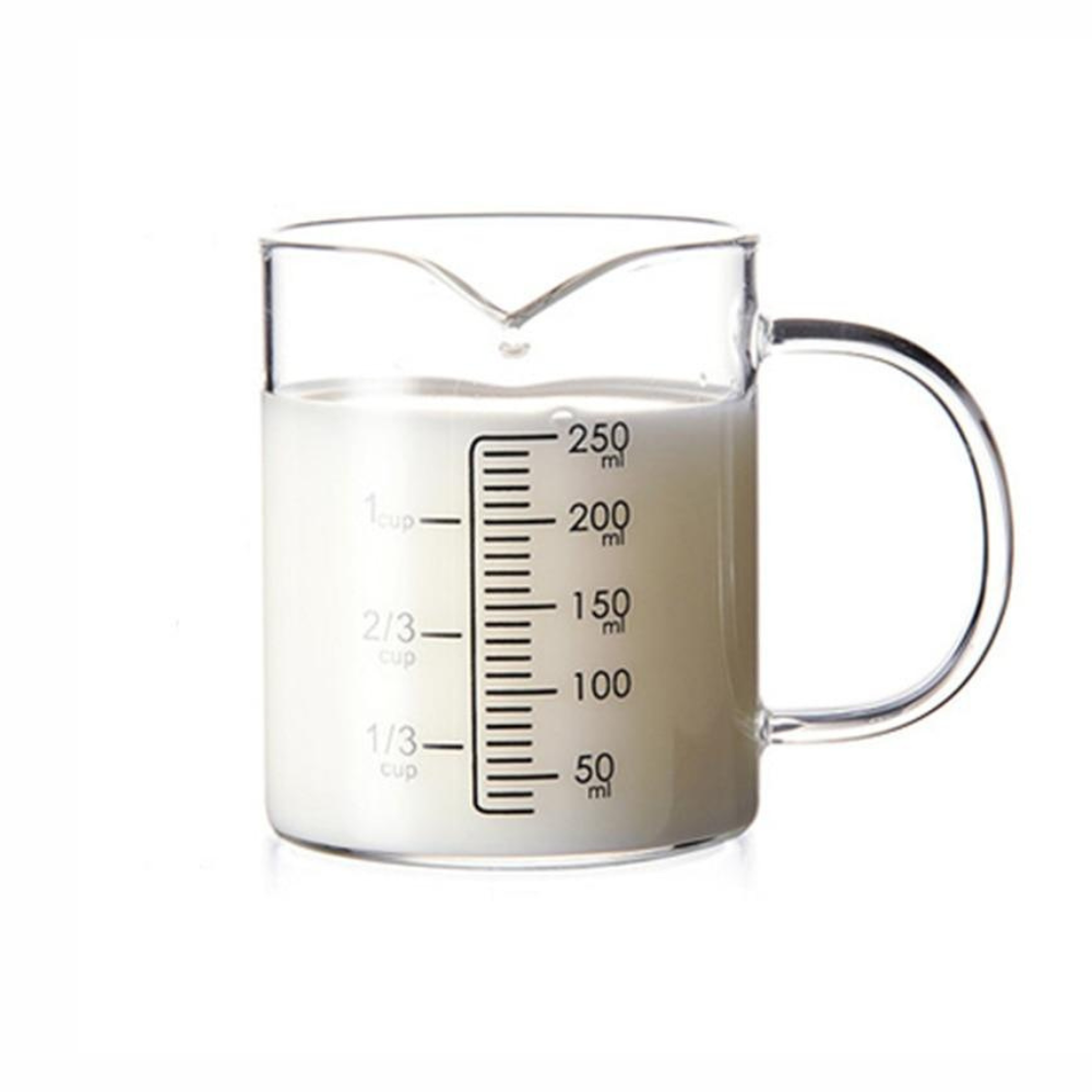 Measuring Cup High Borosilicate Glass with Insulated Handle 3 Sizes
