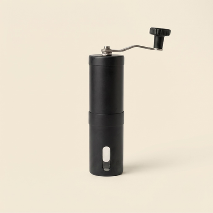 Manual Coffee Grinder with Conical Burr Mechanism and Foldable Handle
