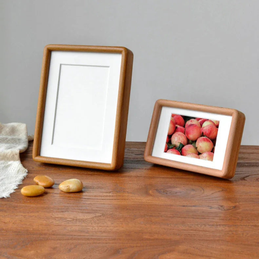 Rectangle Picture Frame, Curved Edge Photo Frame For Office & Home Decor