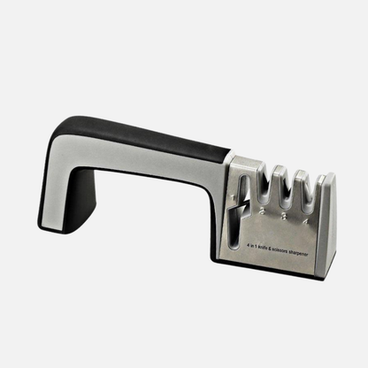 Knife Sharpener 4 in 1 Manual Pull-Through Tool for Blades and Scissors