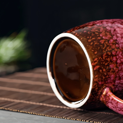Mens Large Ceramic Duo-toned Coffee Cup
