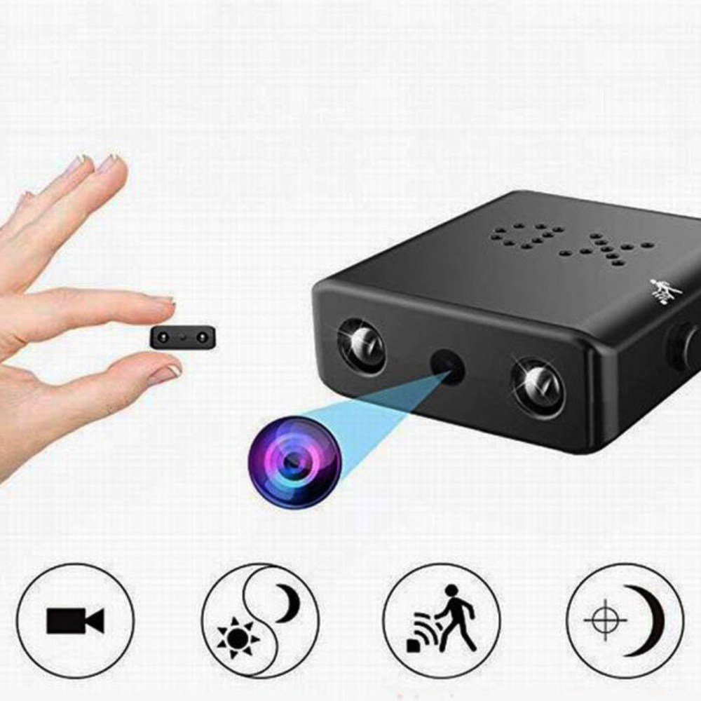 Micro HD Video Camera with Audio, Motion Detection, Night Vision & Loop Recording