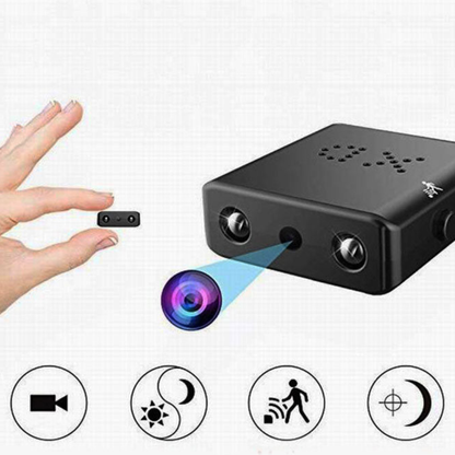Micro HD Video Camera with Audio, Motion Detection, Night Vision & Loop Recording