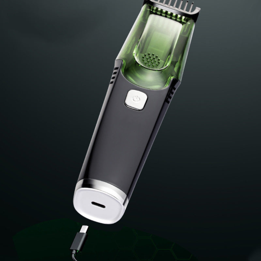 Electric Beard Trimmer with Vacuum and 20 Lengths for Versatile Grooming