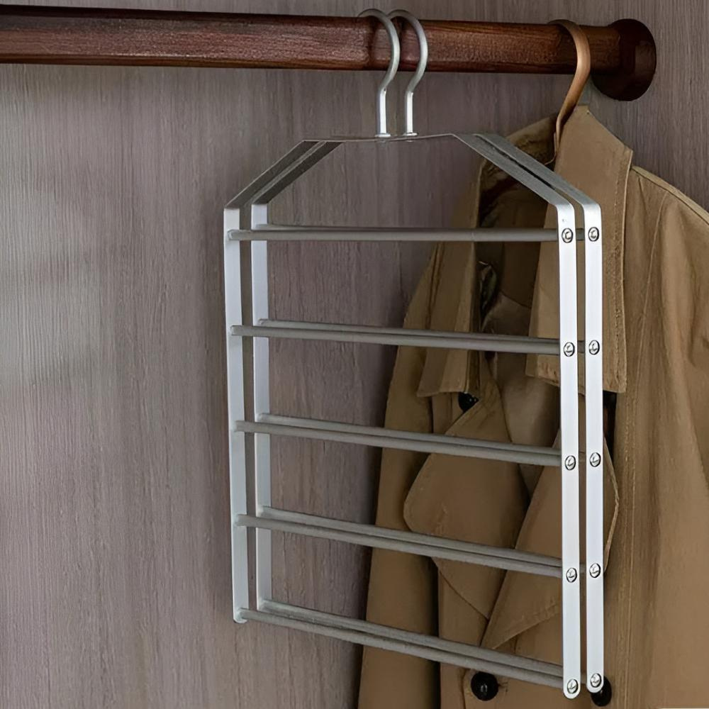 Pants Hanger Multi Layer Metal Closet Organizer for Clothes and Towels