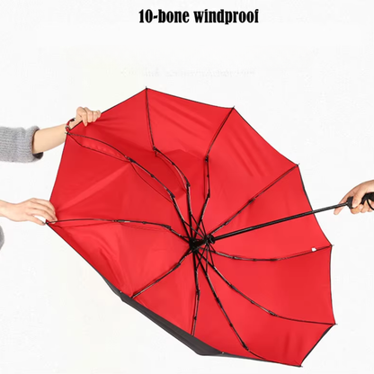 Repel Windproof Travel Umbrella with Reinforced Frame and Auto Close Button