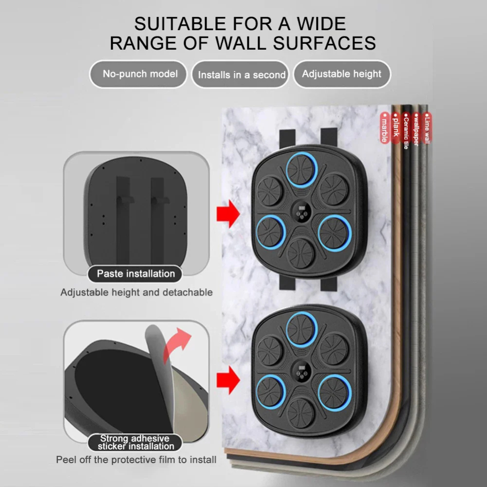Smart Boxing Pad Trainer For Home Gym With Boxing Gloves