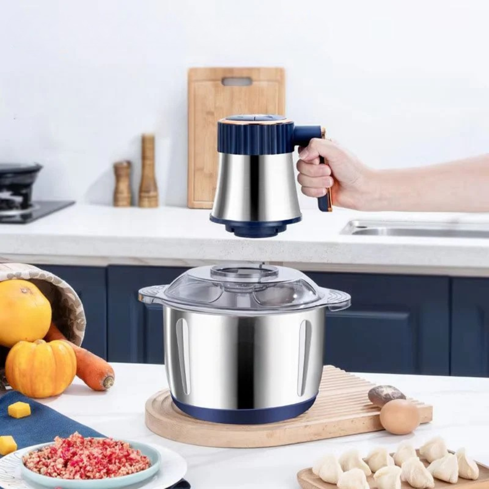 Meat Grinders Electric 5L High Capacity 500W Food Processor with 5 Speeds