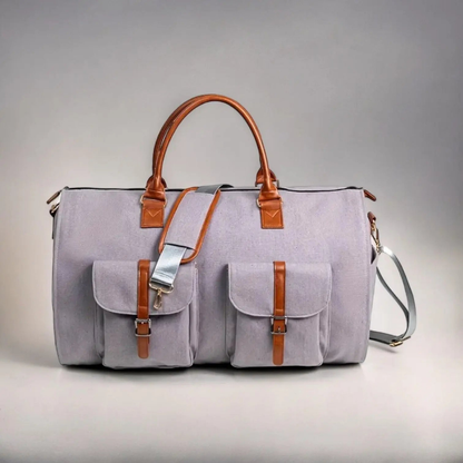 Travel Duffle Bag Convertible Garment Organizer with Trolley Sleeve