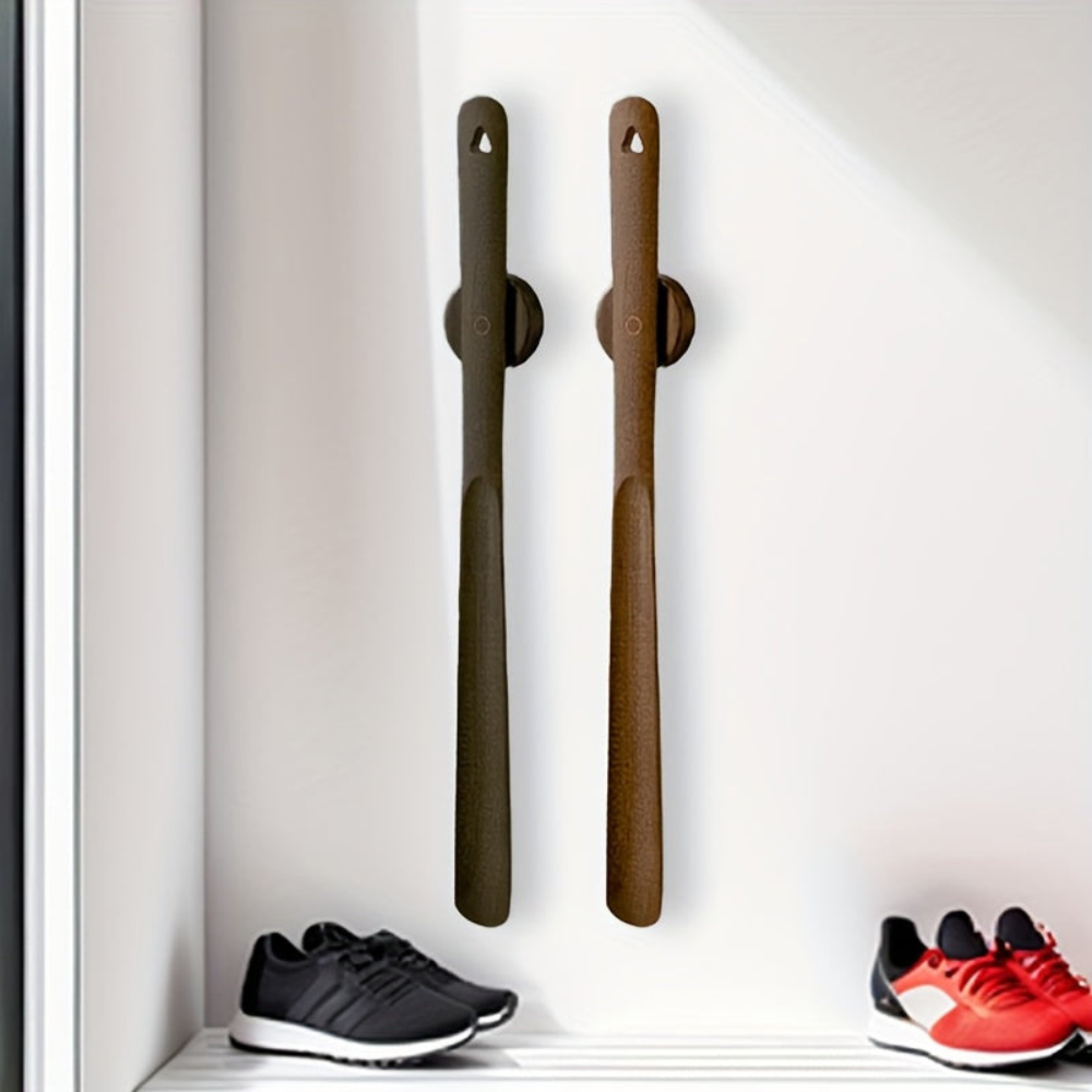Extra-Long Wooden Shoe Horn For Easy On & Off Use
