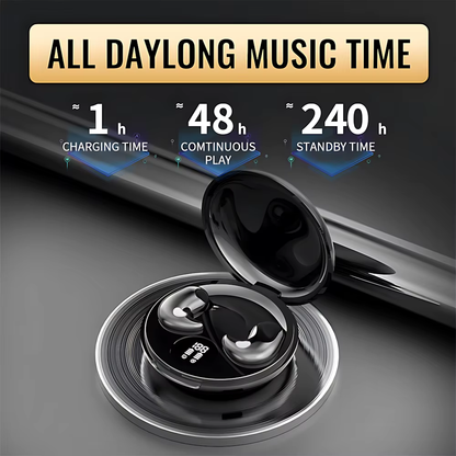 Noise Cancelling Earbuds - Wireless Sleep In Ear Headphones with Charging Case