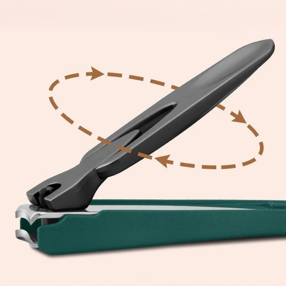 Mens Anti Splash Toenail Clippers, Detachable Stainless Steel Grooming Nail Trimmer