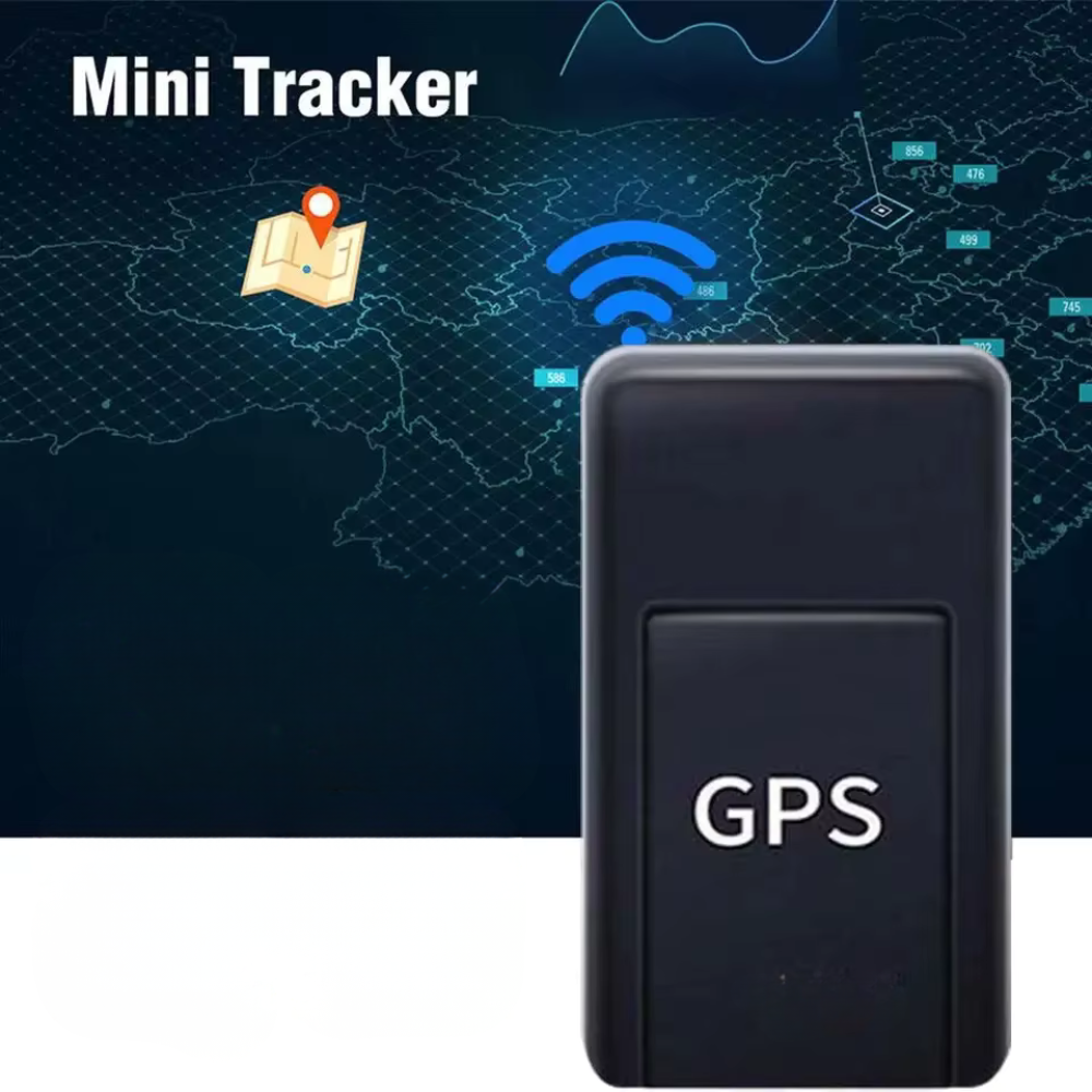 Mini Black Gps Tracker - Magnetic