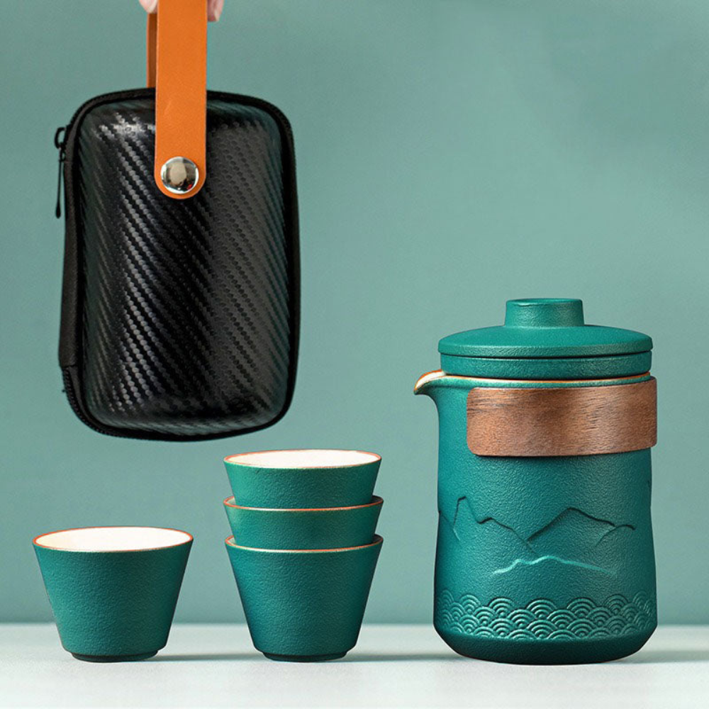 Portable Tea Set For Travel, Mountain and Sea Style Set