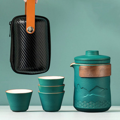 Portable Tea Set For Travel, Mountain and Sea Style Set
