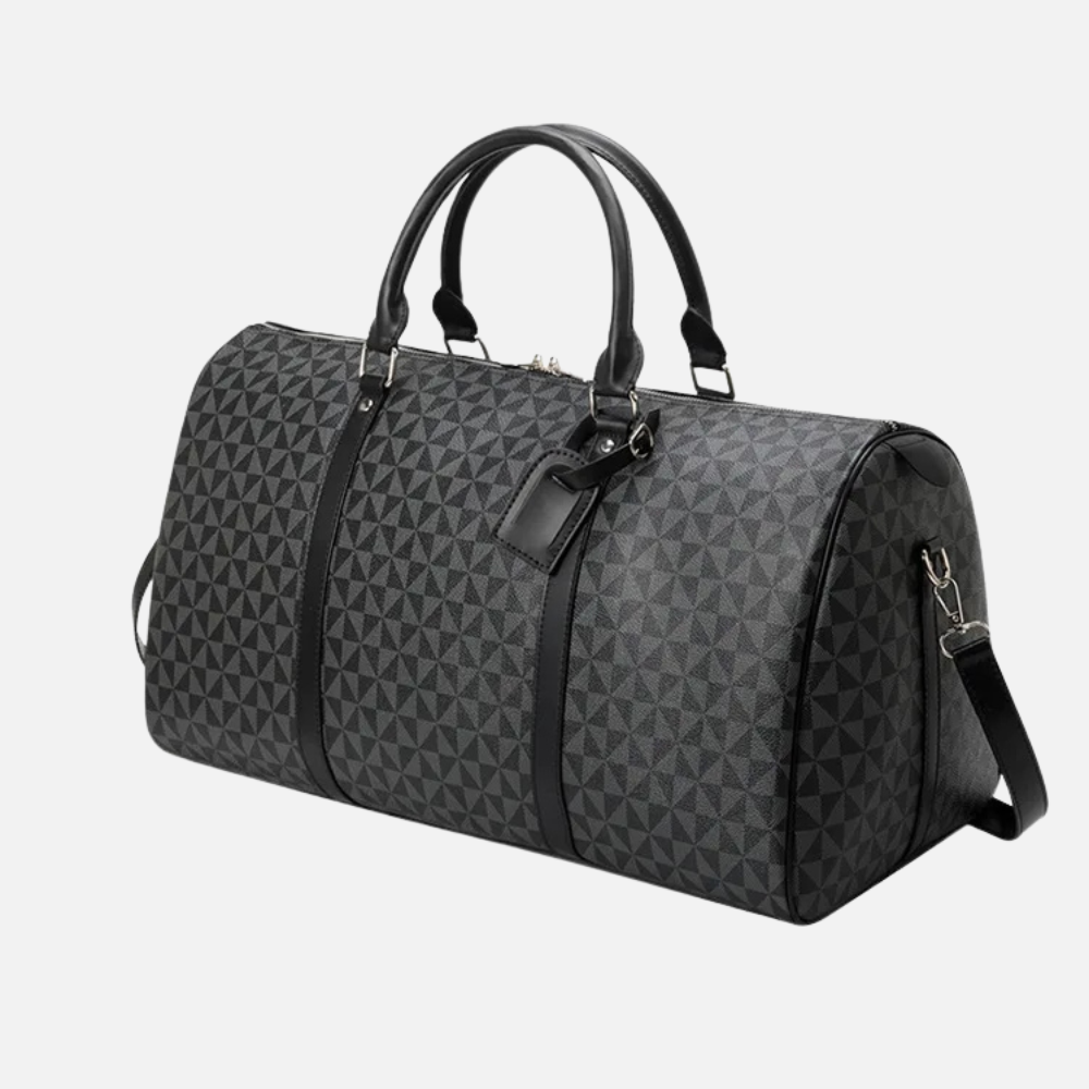 Travel Duffle Bag with Rugged Shoulder Strap and Internal Utility Pocket