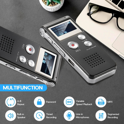 Audio Voice Recorder, Voice Activated Digital Audio Recording Unit