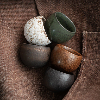 Gongfu Japanese Ceramic Tea Cup (Set of 5)