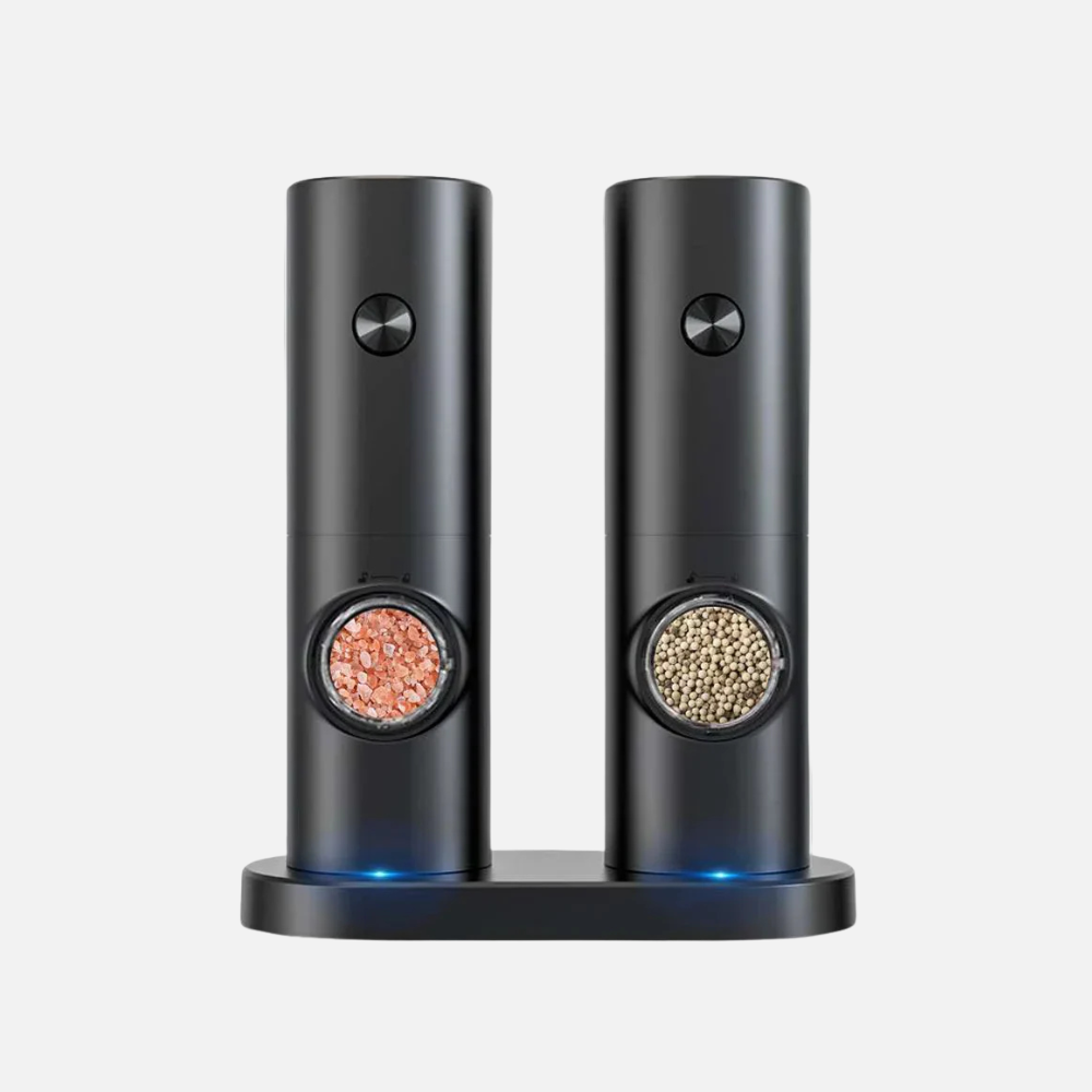 Electric Salt and Pepper Mill Set, Spice Grinder Set