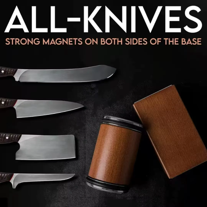 Magnetic Rolling Knife Sharpener - Dual Angle & Grinding Discs