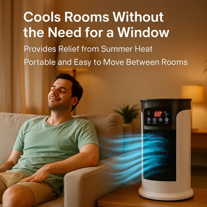 Portable Room Air Conditioner - Windowless 6-Speed Unit for Desk