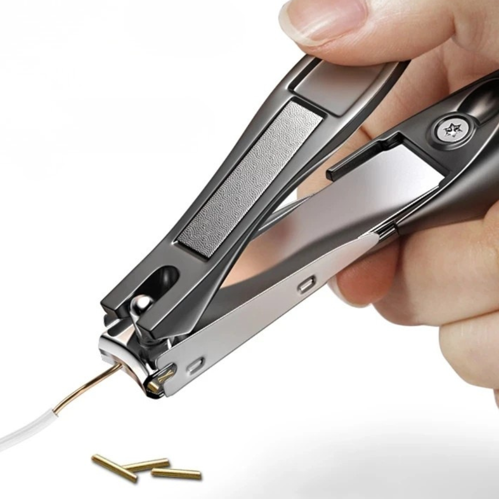 Toenail Clipper With Detachable Nail Storage, Stainless Steel Curved Blade For Fingernails