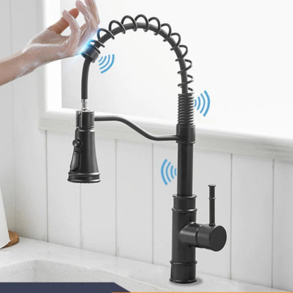 Kitchen Sensor Faucet Water Tap, Stainless Steel Smart Touch With 4 Colors