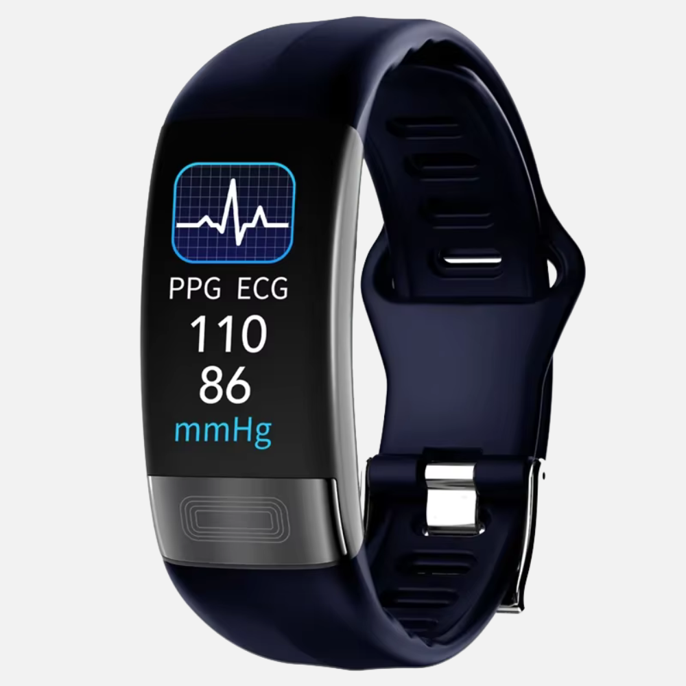 Mens Sports Band Fitness Tracker - ECG Band Measures Blood Pressure, Heart Rate, SpO2 & Sleep Tracker