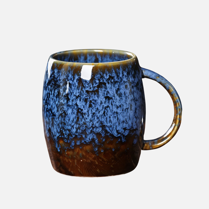 Mens Large Ceramic Duo-toned Coffee Cup
