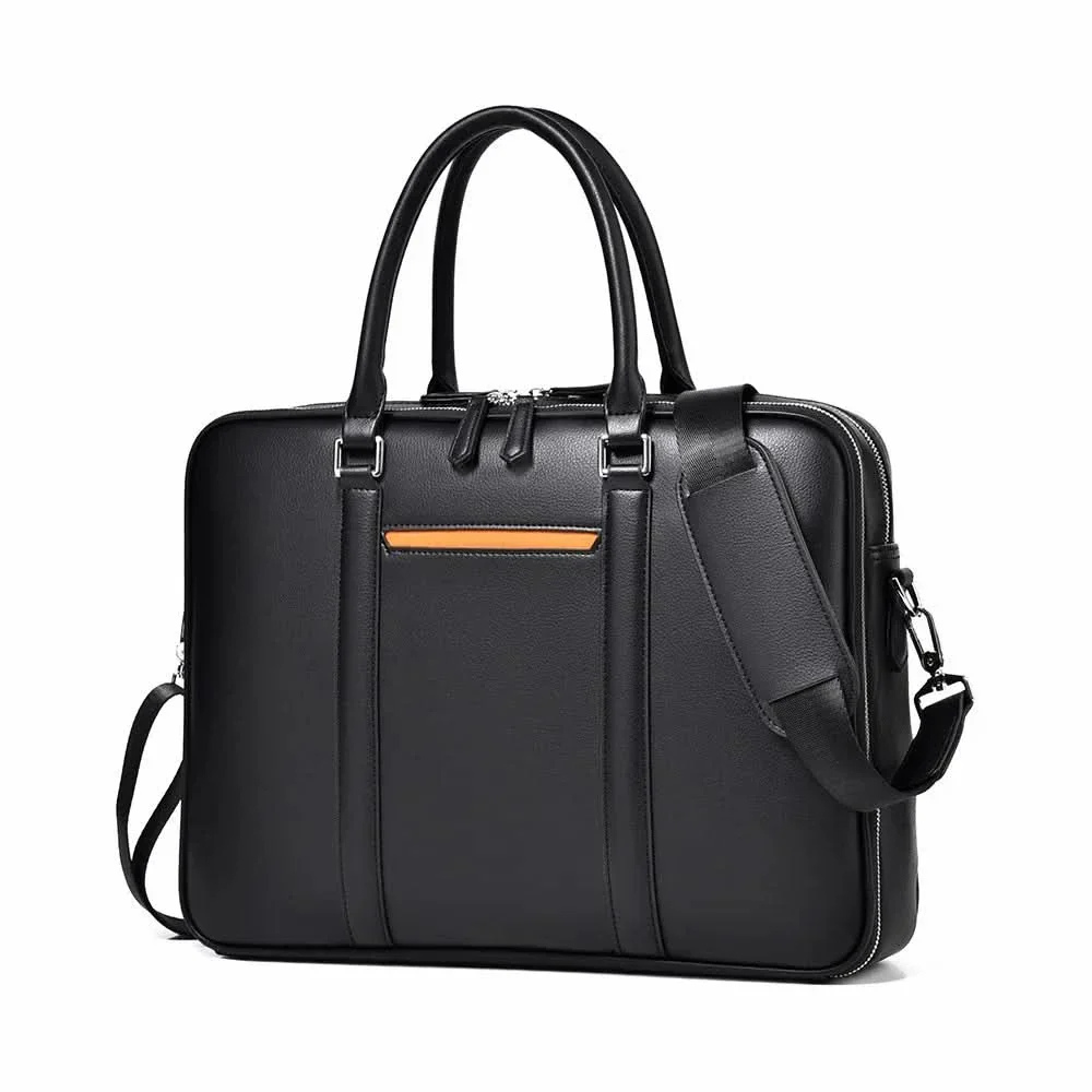 Briefcase Organizer with Laptop Compartment and Crossbody Shoulder Strap
