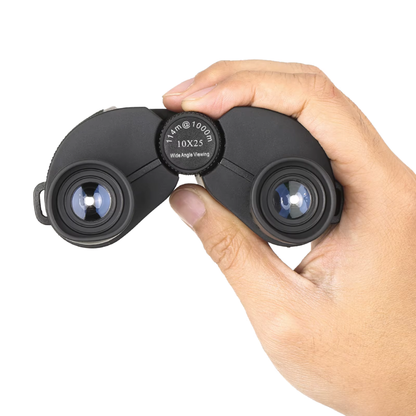 Binoculars 10x25 Fixed Magnification - Portable Optics for Camping
