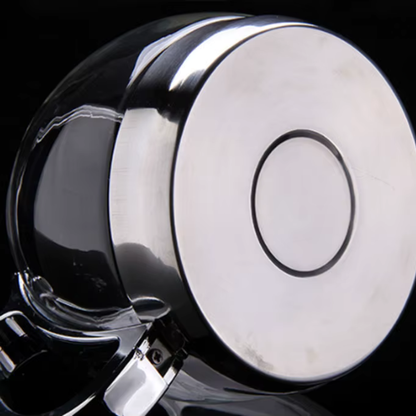 High Borosilicate Glass Teapot Stovetop Gas and Induction Cooker, Boiling Water Tea Kettle With Stainless Steel Filter