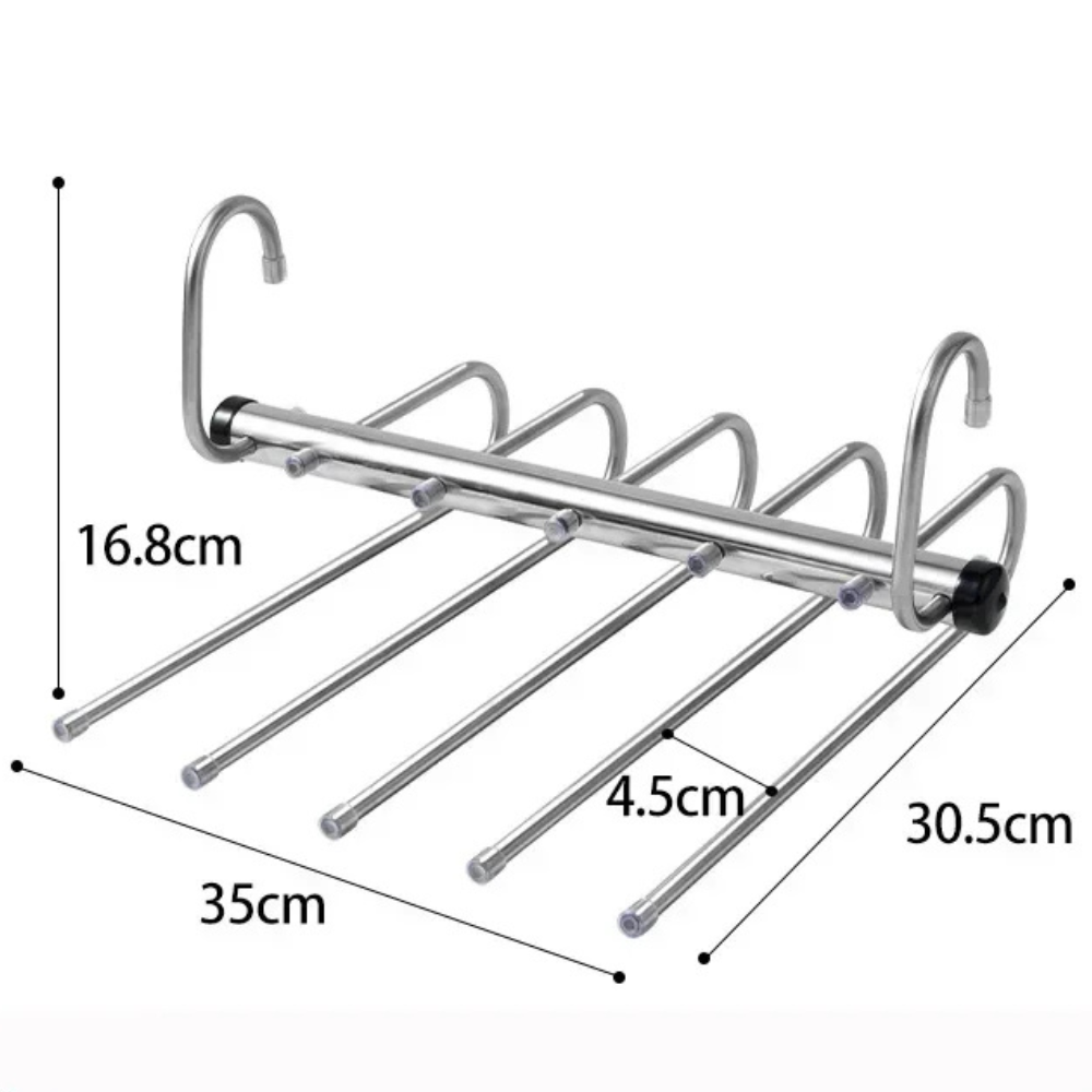 Pants Hanger Closet Organizer Stainless Steel Space Saver