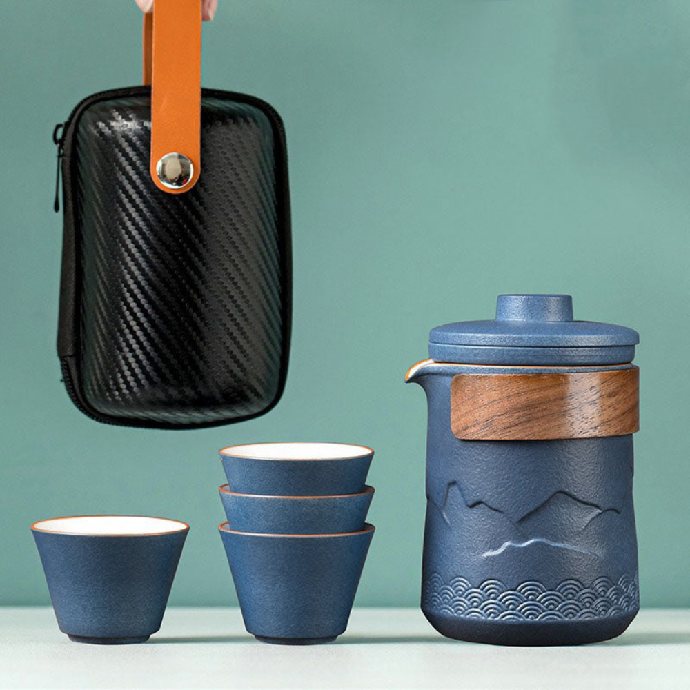 Portable Tea Set For Travel, Mountain and Sea Style Set