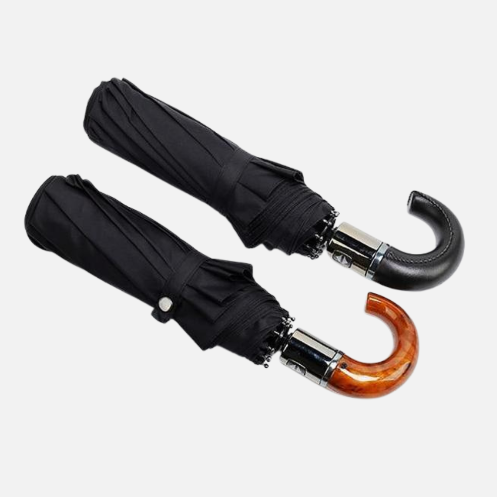 Foldable Umbrella with Automatic 10 Rib Windproof Shield - Business Design