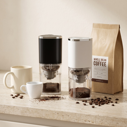 Coffee Bean Grinder Cordless Electric Conical Burr Mill with USB C Charging