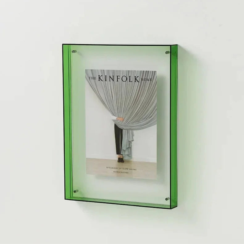 Colored Picture Frame Collection, Double Sided Acrylic Photo Frame