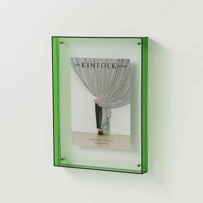 Colored Picture Frame Collection, Double Sided Acrylic Photo Frame