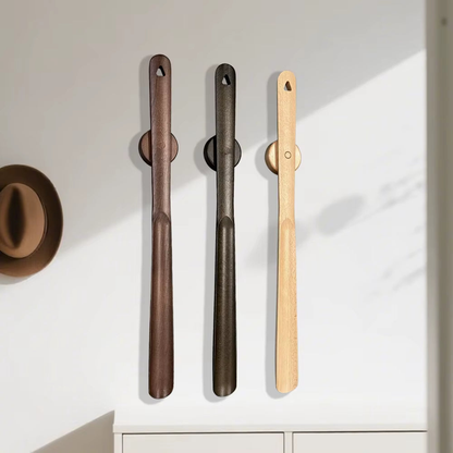 Extra-Long Wooden Shoe Horn For Easy On & Off Use