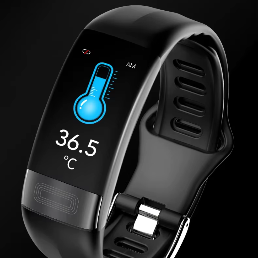Mens Sports Band Fitness Tracker - ECG Band Measures Blood Pressure, Heart Rate, SpO2 & Sleep Tracker