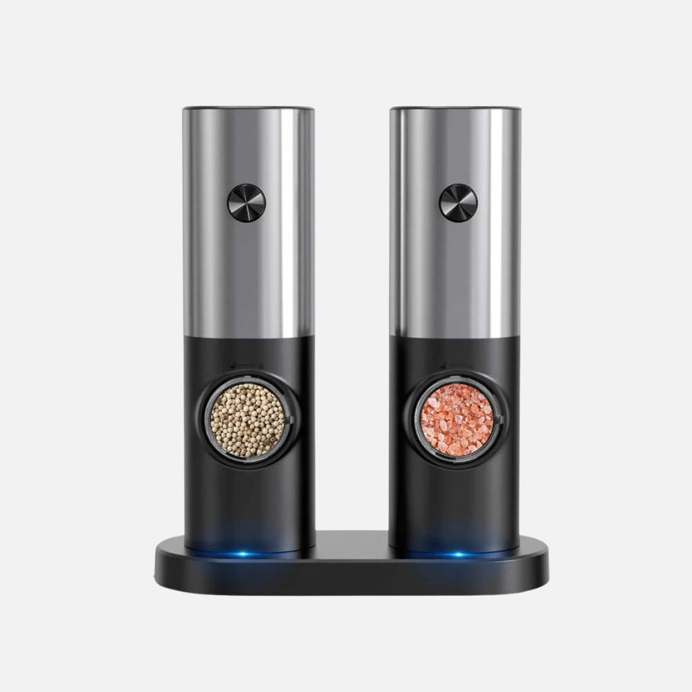 Electric Salt and Pepper Mill Set, Spice Grinder Set