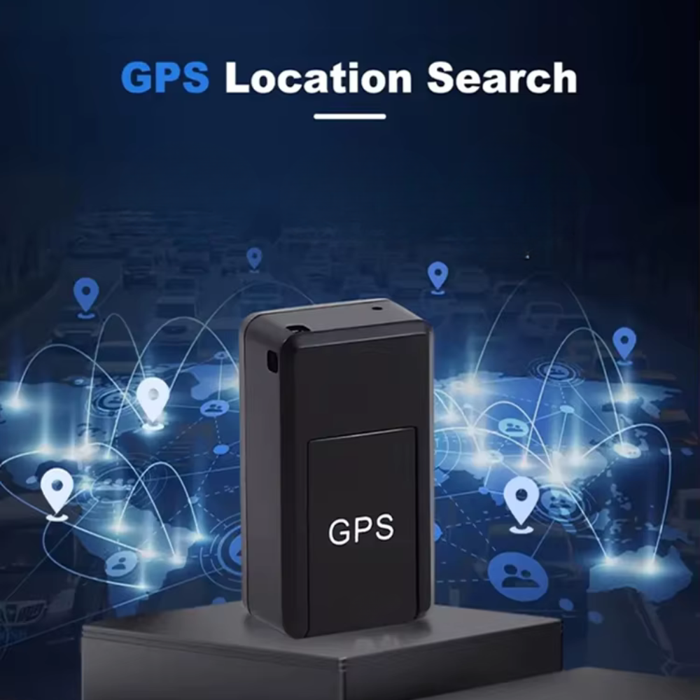 Mini Black Gps Tracker - Magnetic