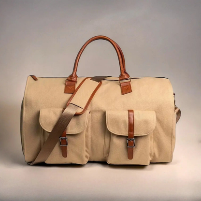 Travel Duffle Bag Convertible Garment Organizer with Trolley Sleeve