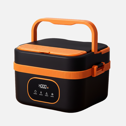 Portable Food Warmer Electric Lunch Box with Wireless Self Heating and Smart Timer