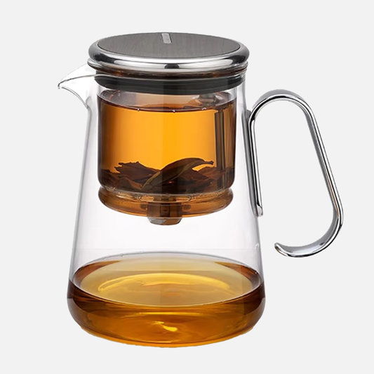 Magnetic Glass Teapot Kettle, Tea Kettle Cooker With Stainless Steel Handle & Lid