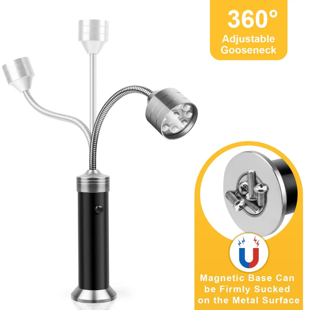 Magnetic BBQ LED Grill Torch - Hands-free Light