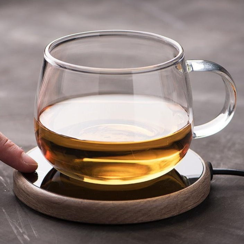 Glass Cup Warmer Coaster for Ceramic and Glass Mugs