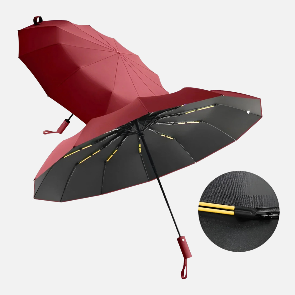 UV Umbrella Automatic Three Folding Double Bone Sun and Rain Protection
